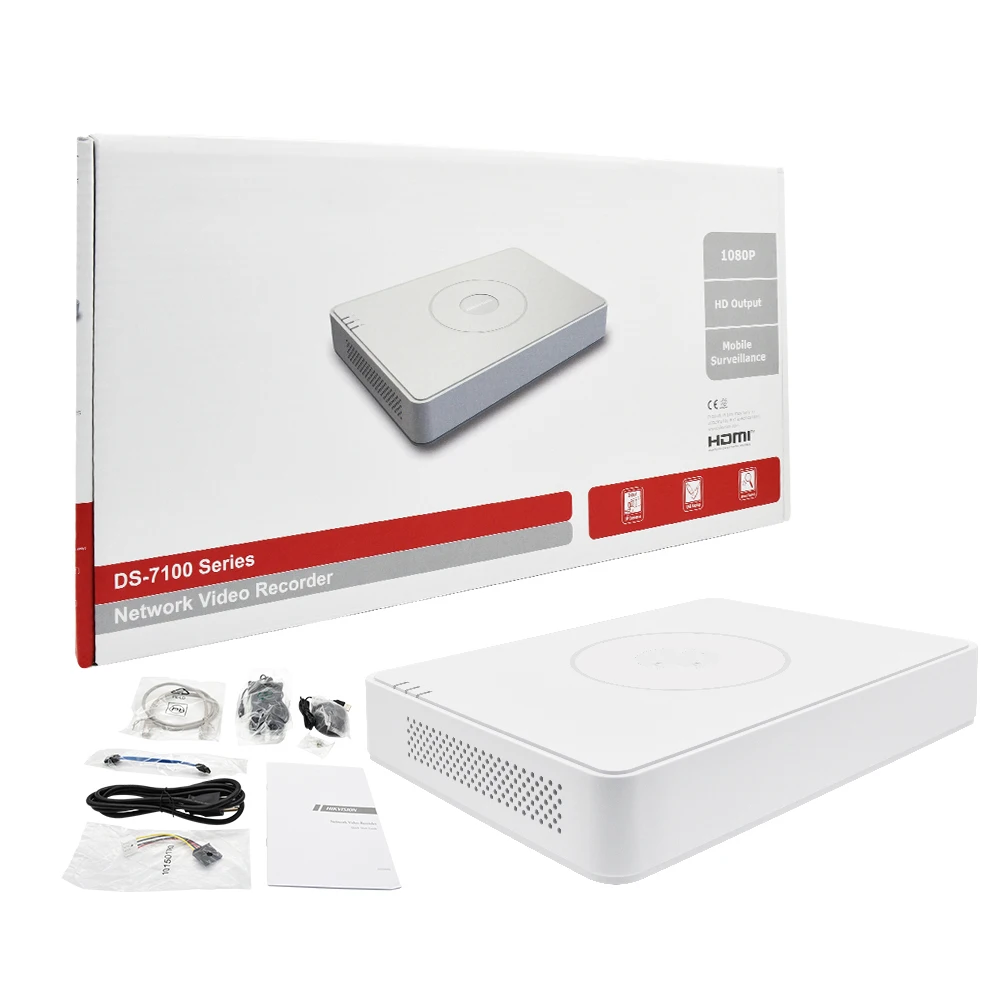Hikvision сетевой видеорегистратор 8CH PoE DS-7108NI-Q1/8P 6MP 4MP сетевая видеозапись POE домашняя