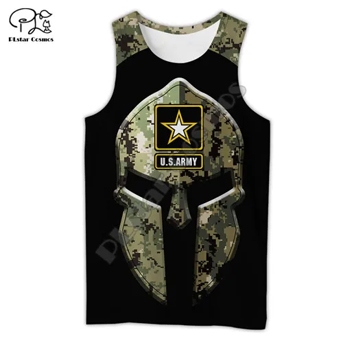 

PLstar Cosmos Newest US Military Marine Army suit Soldier Camo 3Dprint Summer Man's Top Streetwear Casual Funny Tank-top Vest A1