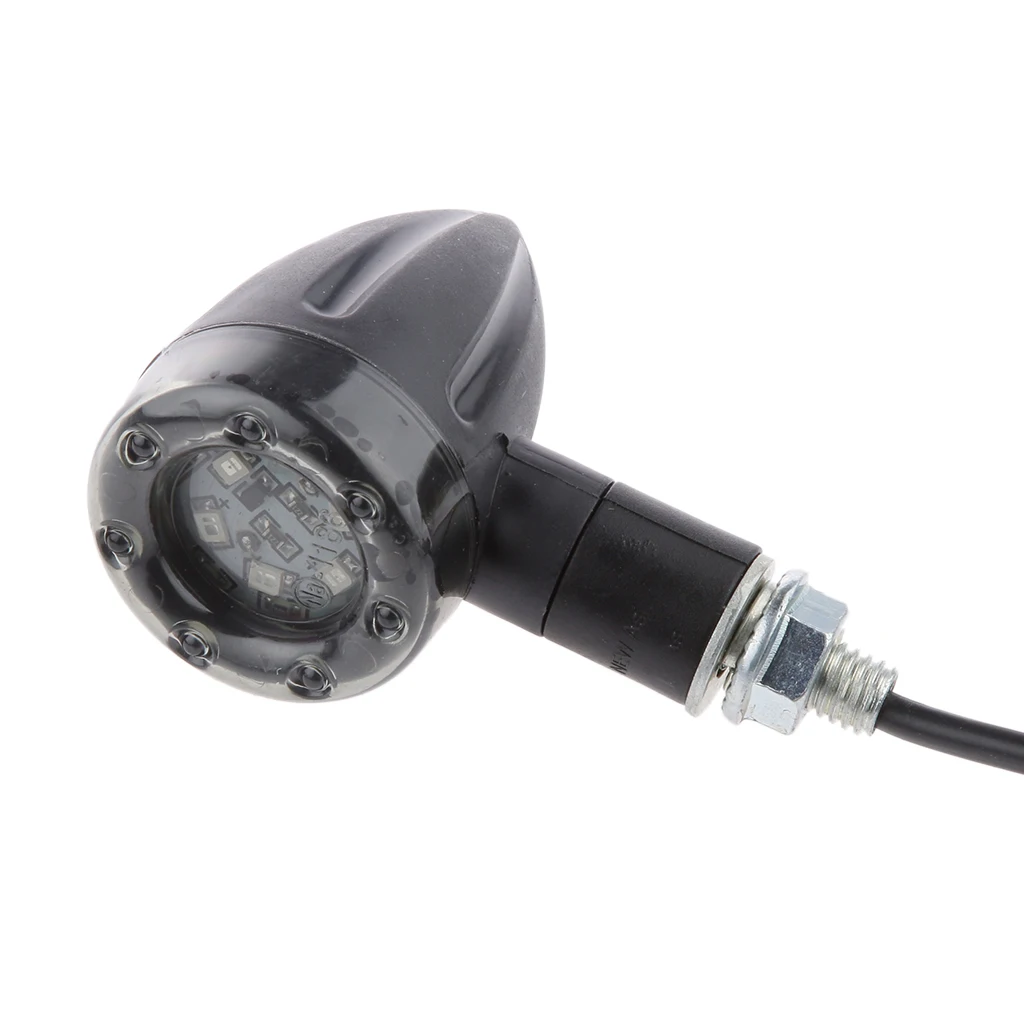 

4x Universal Motorcycle LED Turn Signal Indicators Blinker Amber Light