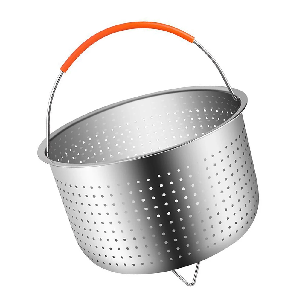 

Steamer Basket Stainless Steel Instant Pot Steaming Meat Vegetables Fruits Eggs Strainer Insert