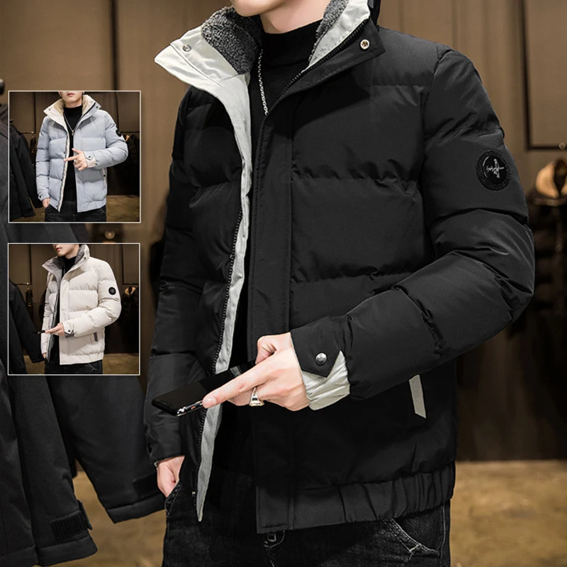 New Thickened Cotton Padded Jacket Men's Winter Korean Fashion Down Cotton Padded Jacket Warm Jacket