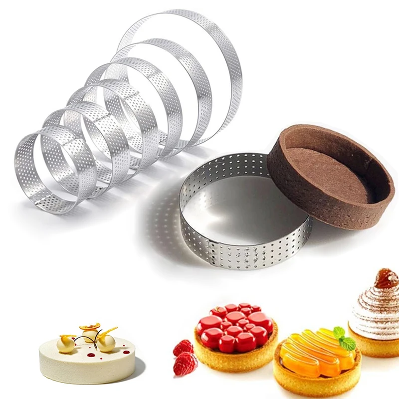 

Stainless steel punch cake mold mousse cheese round cake ring baking DIY household tools