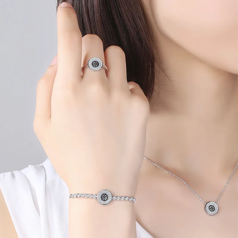 Роскошный женский Ювелирный Комплект TONGZHE браслет/ожерелье/кольцо из