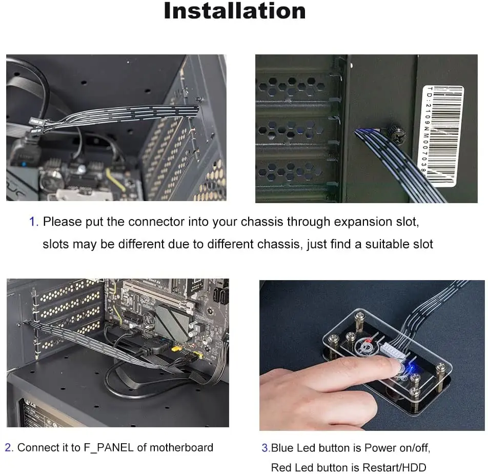 Кабель питания для настольного компьютера ПК внешний перезапуск - купить по
