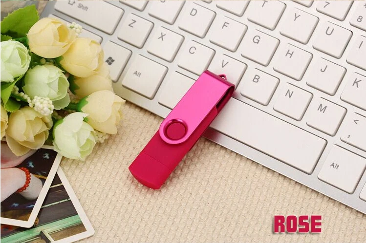 Оригинальный OTG USB флеш накопитель 32 Гб 16 Флешка для смартфона/планшета/ПК поворотный 128 64 ГБ 8 реальная