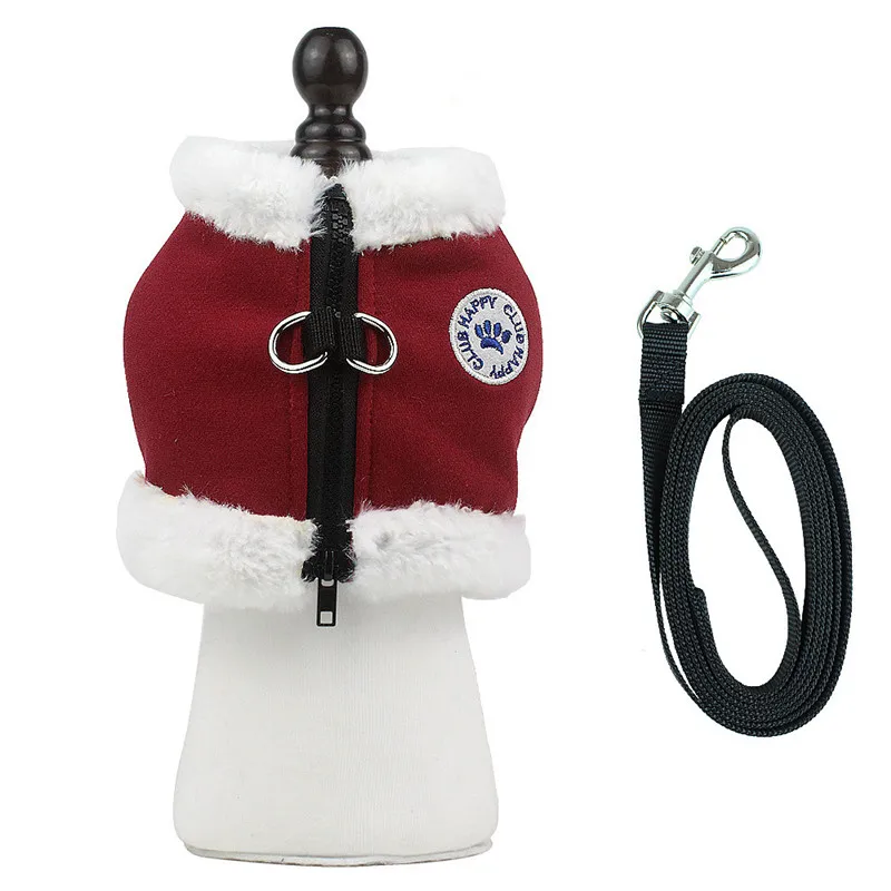 Winter Dog Cat Harness For Chihuahua Small Medium Reflective Keep Warm Nylon Pet Puppy Vest Walking Lead Leash Yorkie Teddy | Дом и сад