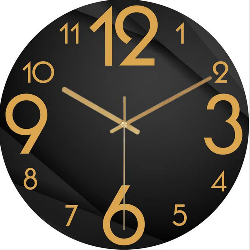 Часы настенные кварцевые бесшумные большие декоративные в современном стиле