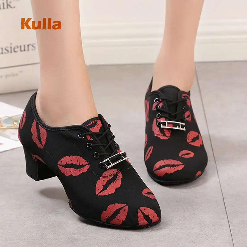 Кеды женские холщовые для латиноамериканских танцев обувь учителя пуанты