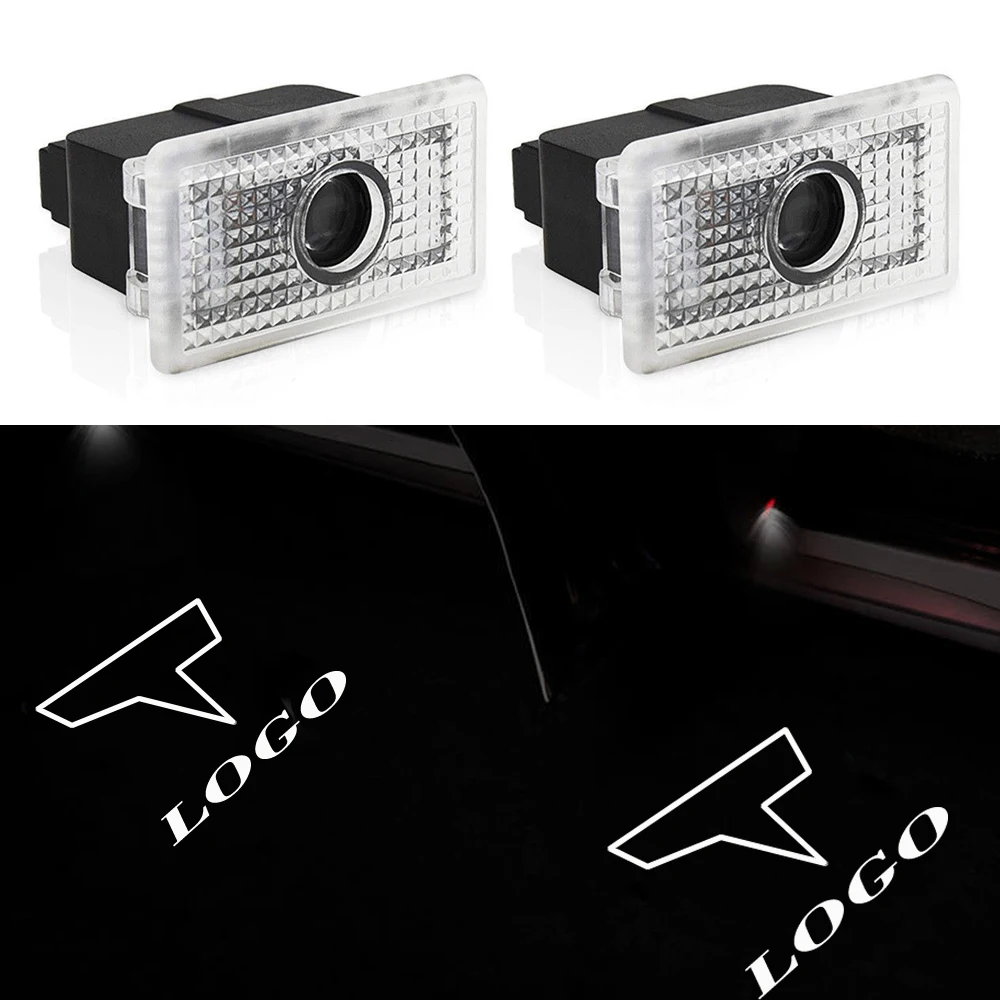 

Led Car Door Welcome Laser Light For Tesla Model 3 S X Projector Logo Ghost Shadow Lamp Cool Auto Ambient Light Emblem Luces New