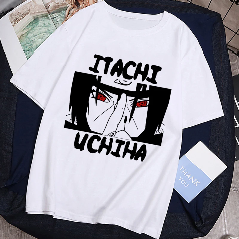 

Men Sasuke Funny Cartoon T-shirt Casual Cool Couple Hip Hop Top Tee Male Streetwear Tshirt Naruto Fashion Japanese Anime T Shirt
