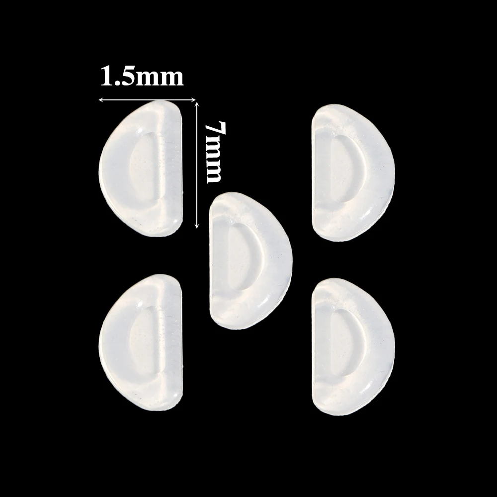 5 пар Нескользящие силиконовые накладки на нос для очков|Аксессуары очков| |