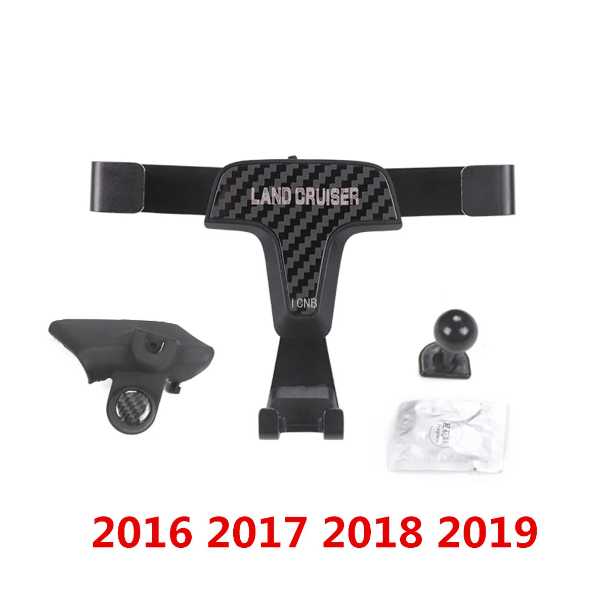 

Держатель для телефона из углеродного волокна для Toyota Land Cruiser 200, FJ200, 2008, 2009, 2010, 2011, 2012, 2013, 2014, 2015, 2016, 2017, 2018