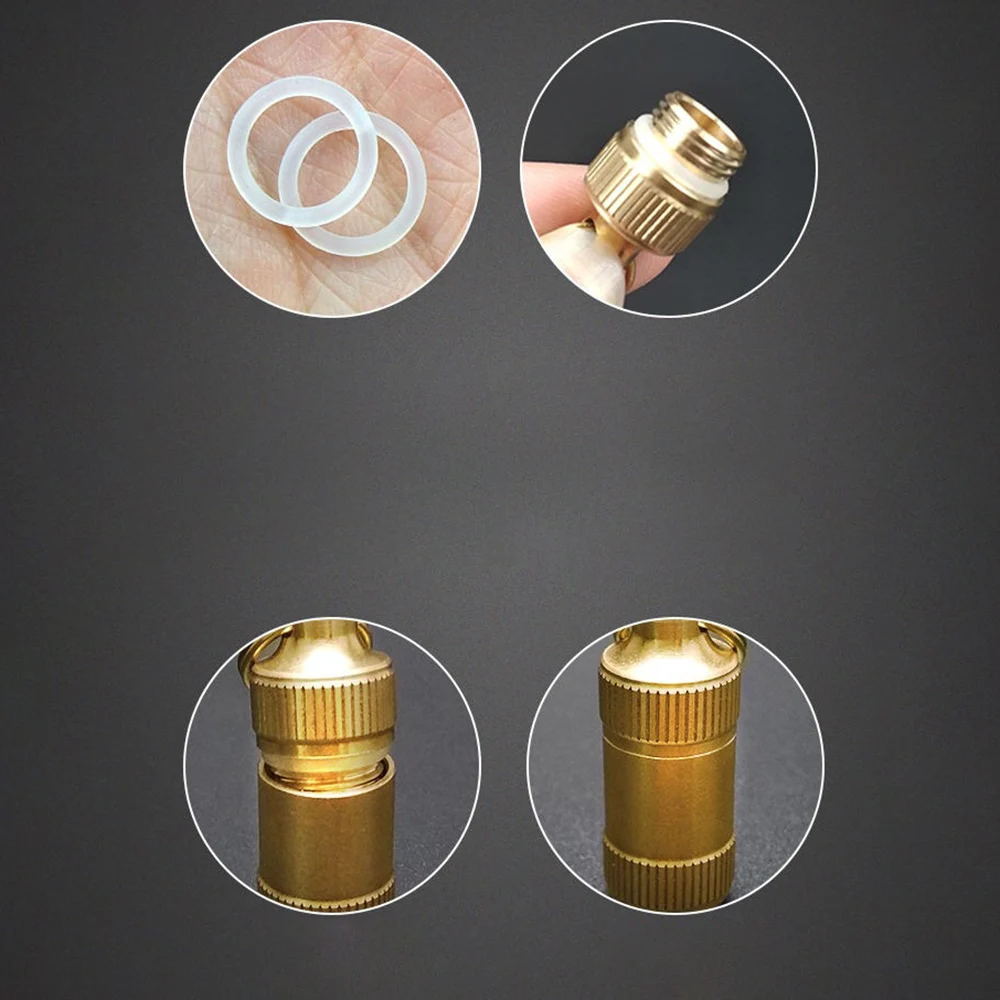 Портативный креативный латунный брелок для медицинских бутылок чехол