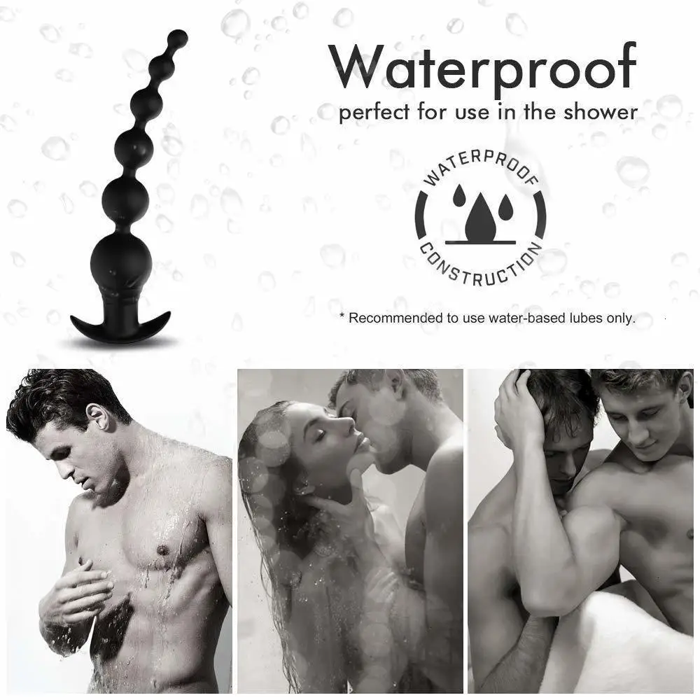 Массажер простаты с безопасной ручкой Анальная пробка для тренировок Вибратор