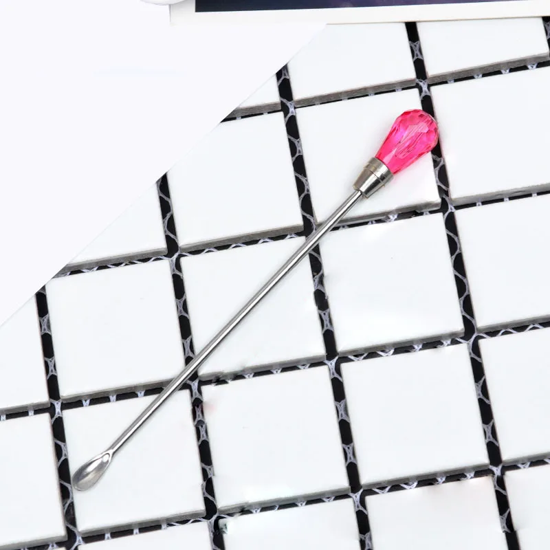 

Pigment UV Resin DIY Crafts Jewelry Making Tools Powder Spoon Stirring Bar Bubble Needle C66