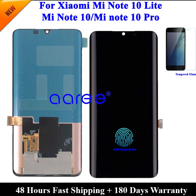 Enlarge LCD Display Original For Xiaomi Mi Note 10 Lite LCD For Xiaomi Mi note 10 LCD Display LCD Screen Touch Digitizer Assembly