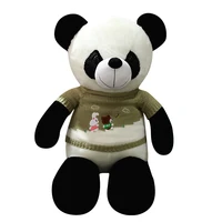 new cute baby big giant sweater panda bear plush stuffed animal doll animals toy pillow cartoon kawaii dolls girls lover gifts