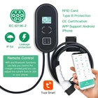 32A 1-фазное EVSE Wallbox EV зарядное устройство для электромобиля, зарядная станция с кабелем типа 2 IEC 62196-2 для Audi MINI Cooper Smart