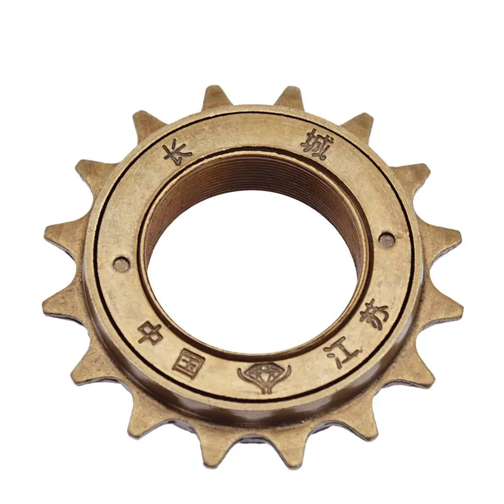

Bicycle Single Speed Freewheel 16T Golden Flywheel Sturdy Quality Freewheel Speed Sprocket Gear Metal Cycling BMX Bike Parts