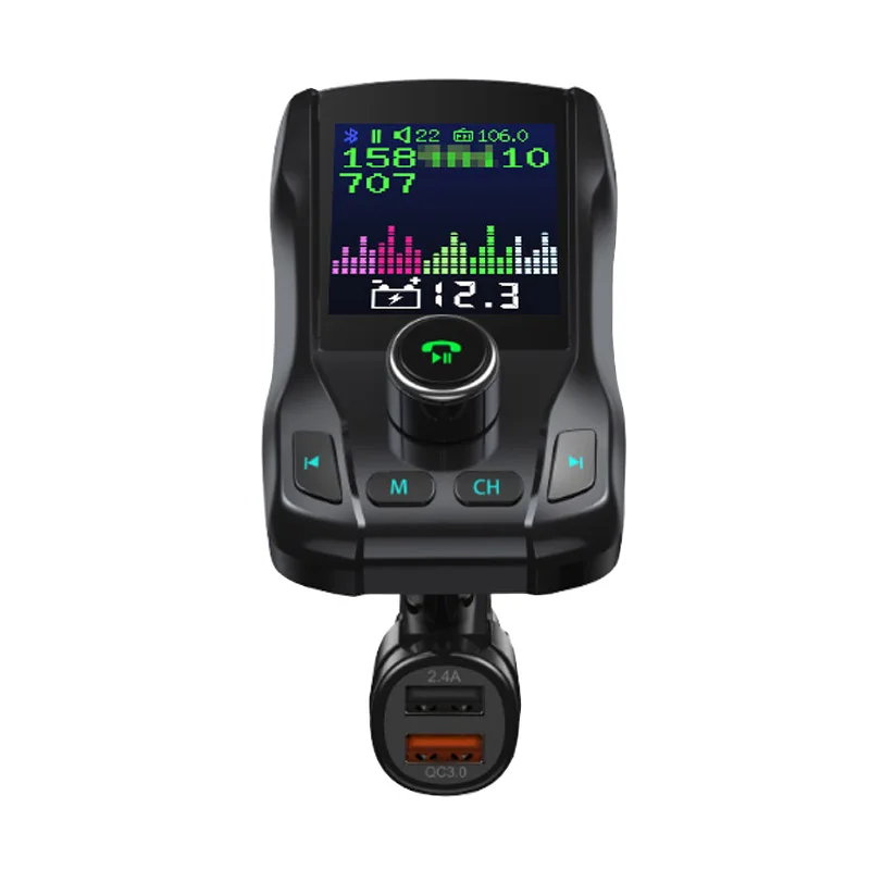 Автомобильный комплект громкой связи JaJaBor Bluetooth 5 0 fm передатчик AUX приемник mp3