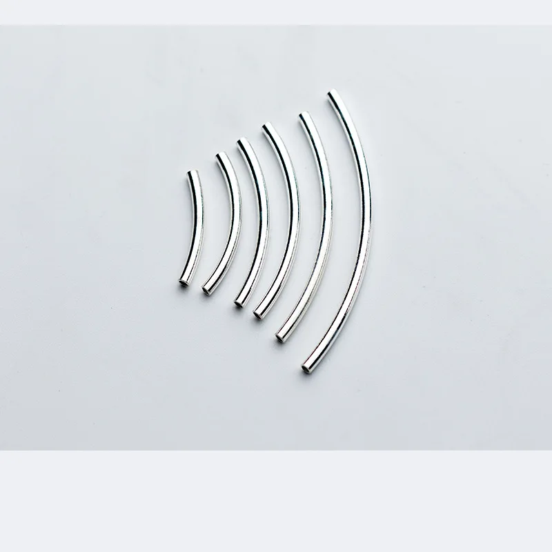 4 шт. изогнутые бусины из серебра 925 пробы | Украшения и аксессуары