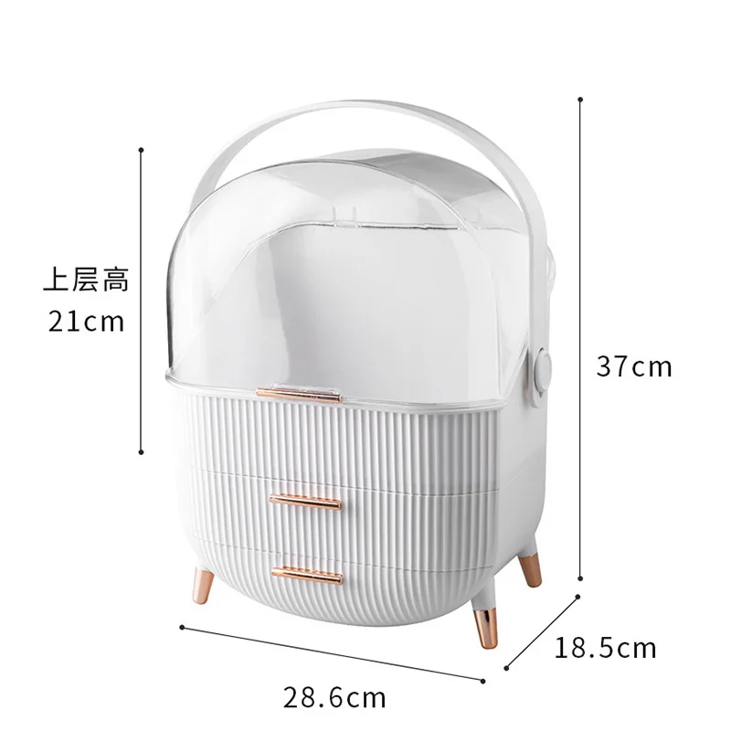 

Acrylic Makeup Organizer Cosmetics Drawer Storage Box Dresser Organizer Dusproof Waterproof Large Storage Cosmetics Table Rack