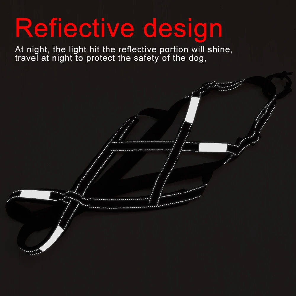 Собачья упряжка жгут ПЭТ Вес проводки Mushing чехол для спинки заднего поводок