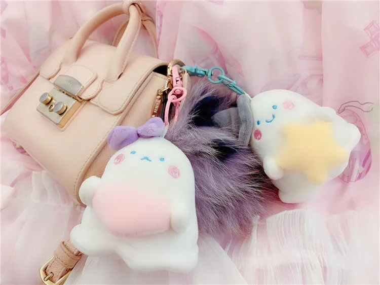 Милые плюшевые игрушки с привидениями из аниме Мягкие подвески монстрами для