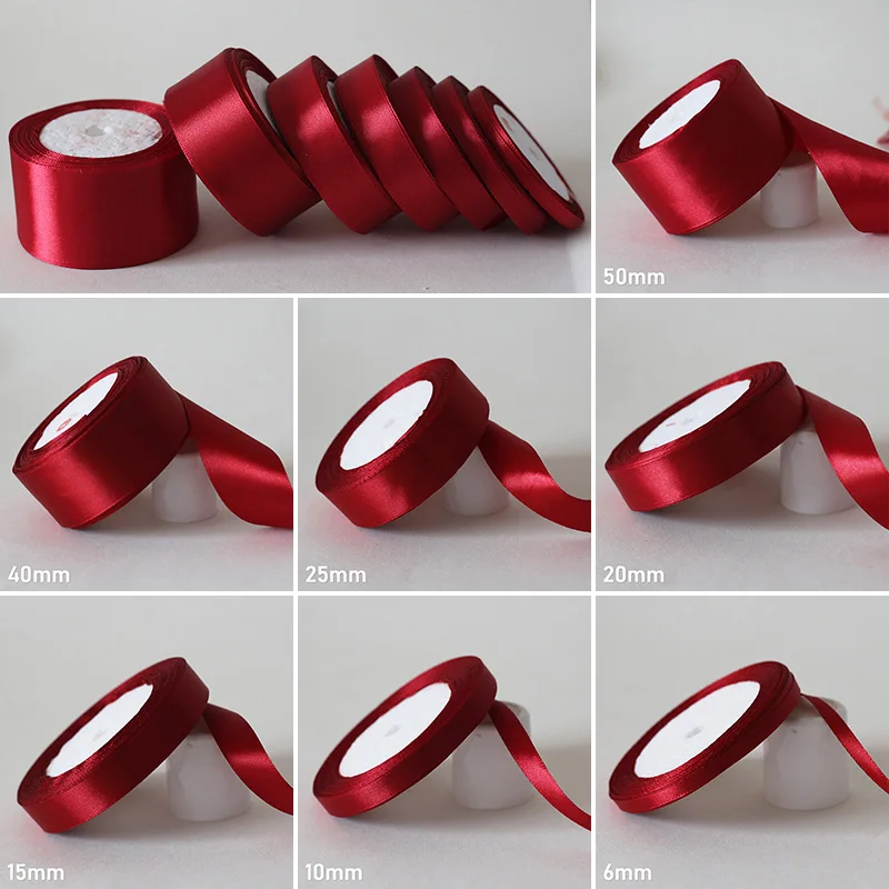 Атласные аксессуары для выпускного вечера 25 ярдов/6 мм-50 мм | Дом и сад