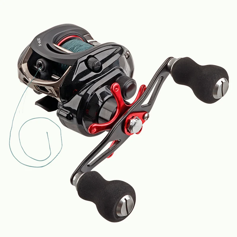 Have Line Reel JITAI Baitcasting Fishing Катушка Оборудовано с PE 4 Пряди линия 8 кг Сила торможения 14+ 1BBs Качество Ultra Light Wheels Карп приманки рыбалка - Цвет: Have Line Reel