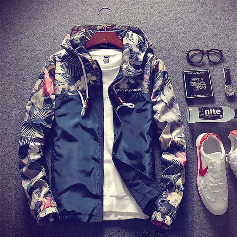 Мужская куртка-бомбер тонкий Тонкий с длинным рукавом камуфляж военные куртки