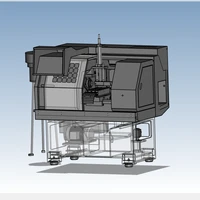 mini cnc lathe machine 3d drawing solidworks format