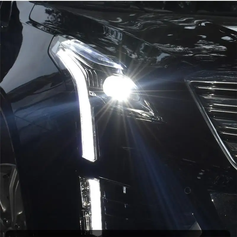 Drl авто автомобили дневные светодиодные ходовые боковые поворотники автомобиля освещение фары передние противотуманные фары 16 17 18 для Cadillac XT5