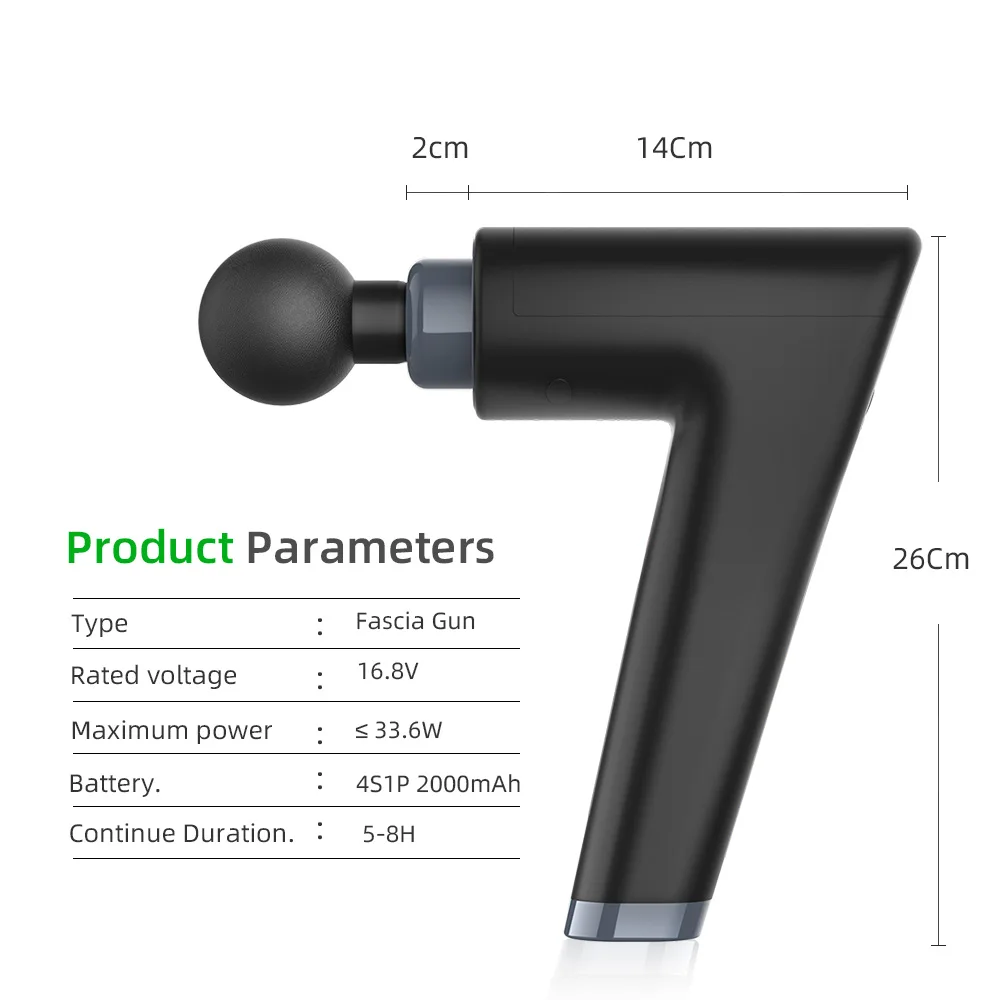 

S7 Electric Massager Gun Body Muscle Relaxation 3 Stalls Strong Massager Fascia Gun For Neck and Back Slimming Shaping