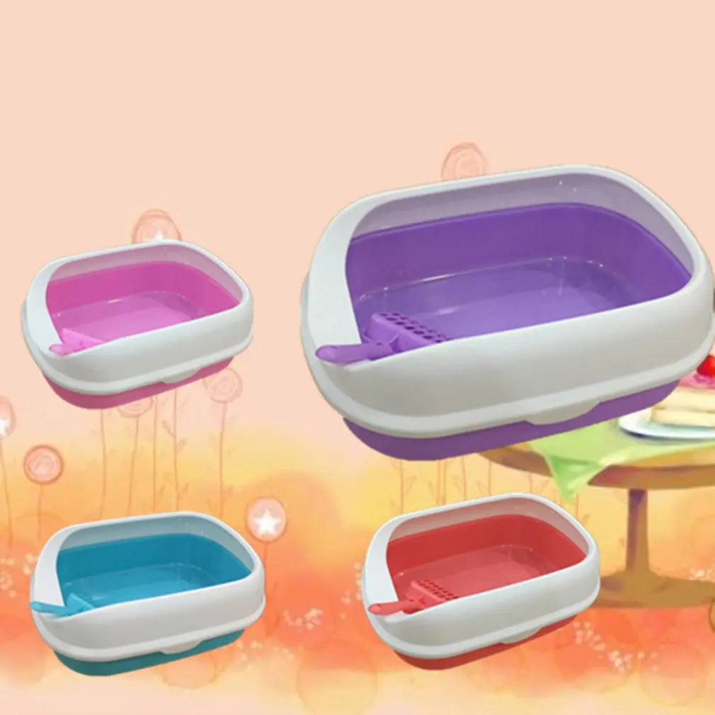 Портативный Чистый кошачий наполнитель тренировочная подставка открытая