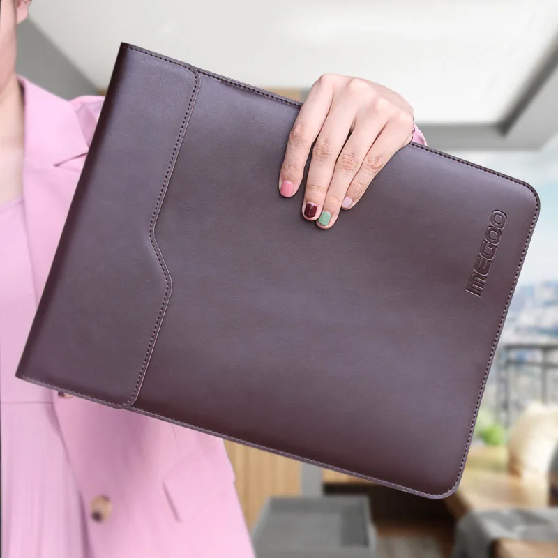 

Laptop Sleeve Case for Microsoft Surface Pro 7/6/5/4/3 Genuine Leather Tablet Briefcase Carrying Bag for Surface Go Go 2