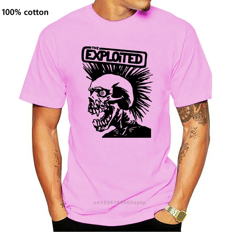 

The Exploited Tee Two Sides Cotton Tshirt New Men's T-Shirt 2021 Summer Men'S Brand Clothing O-Neck Short Sleeve Plus Size Tops