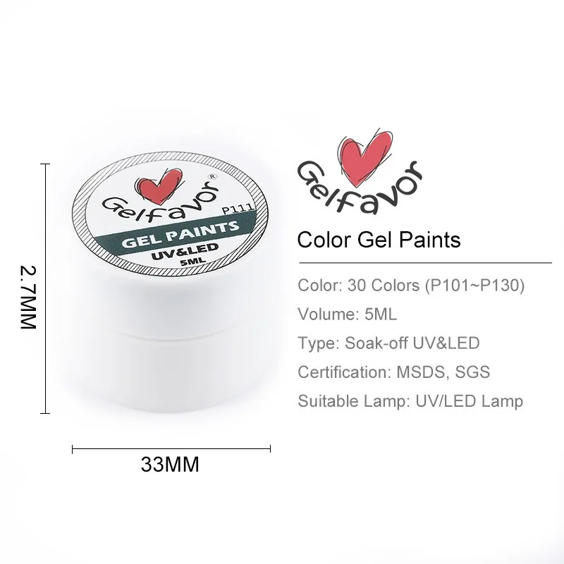 5ml Gel Nail Polish Semi-Permanent Varnish for extension Shiny Hybrid Glitter Painting UV nail polish For Manicure Art | Красота и