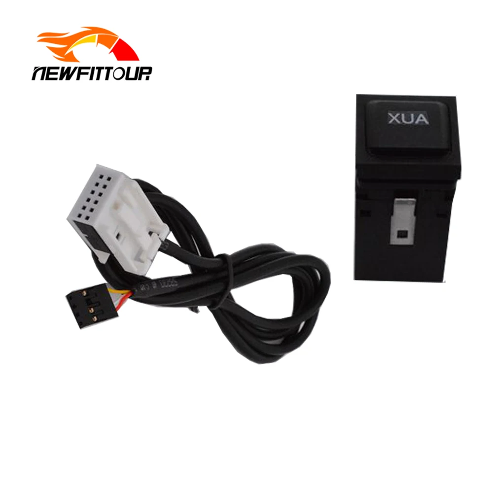 

Car AUX Adapter Switch Button wiring harness Cable For VW Golf 5 MK5 6 MK6 Rabbit Jetta 5 Scirocco RCD510 RNS315 RCD300 RCD310
