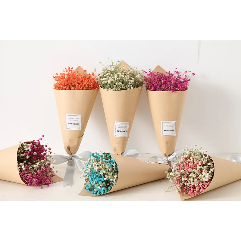 

Natural Gypsophila Babysbreath Wedding Decoration Natural Plant Home Room Decor Mingle Dry Flower Bouquet