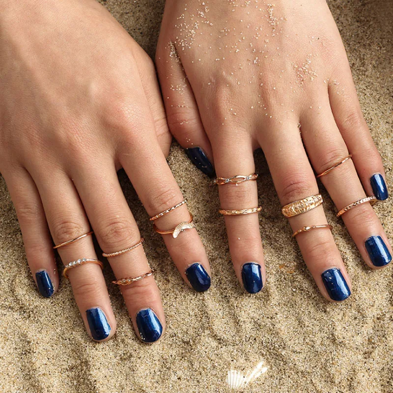 Женское Винтажное кольцо SexeMara подарочное Ювелирное Украшение золотого цвета в вечерние ле панк 12