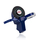 C101 3D темно-синий этикеток для тиснения для MOTEX E101 Mini DIY ручная машинка подходит для 9 мм 3D этикеток наклеек (с 2 рулонами)