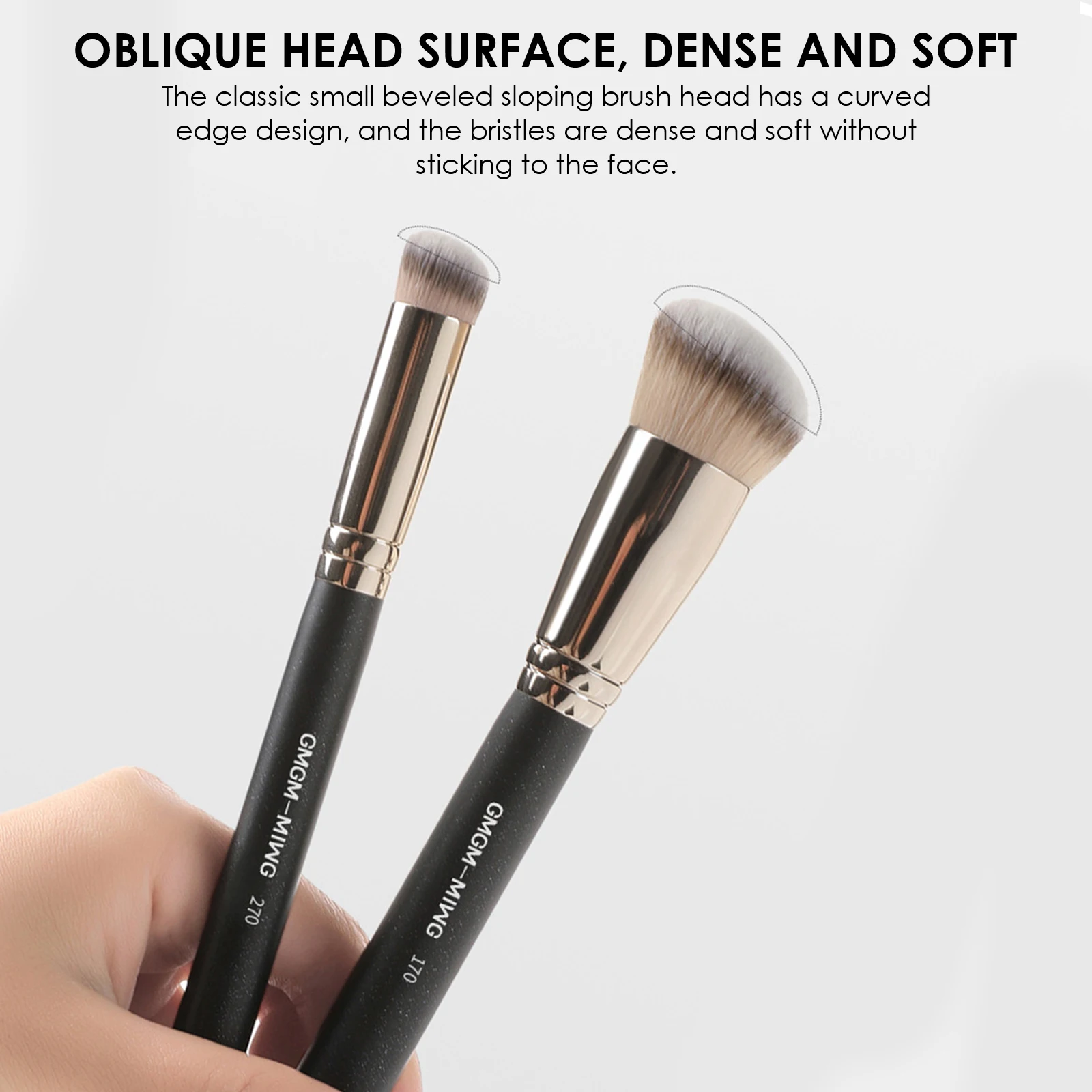 

2pcs/set Foundation Brush Make Up Brush for Concealer Cosmetics Blusher BB Cream Contour Beauty tool