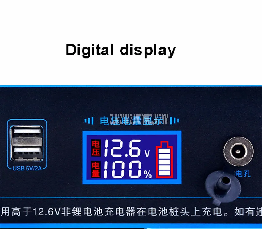 12V 220Ah/300Ah литиевая батарея легкая большая емкость двойной USB порт с светодиодный подсветкой для динамика портативный источник питания