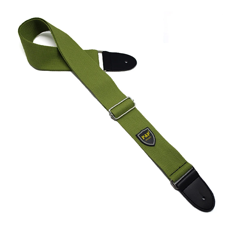 einstellbare gitarre gürtel woven baumwolle akustische elektrische folk gitarre bass strap gürtel mit leder enden free global shipping