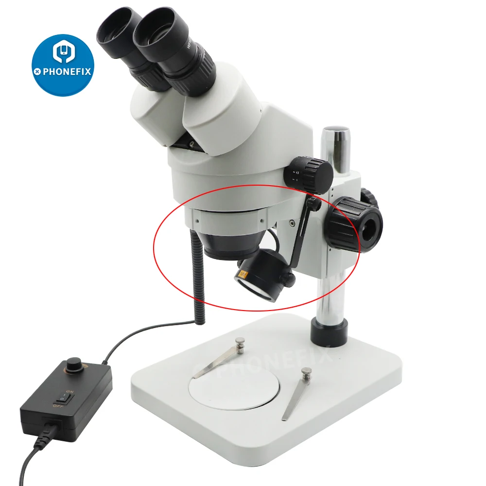 Микроскоп 28 шт. светодиодный Регулируемый наклонный кольцевой светильник