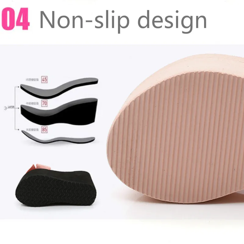 

Shoes Woman Wedges Platform Slides Women Flip Flops Slippers Ladies Summer High Heels Casual Home Beach Slides Fashion