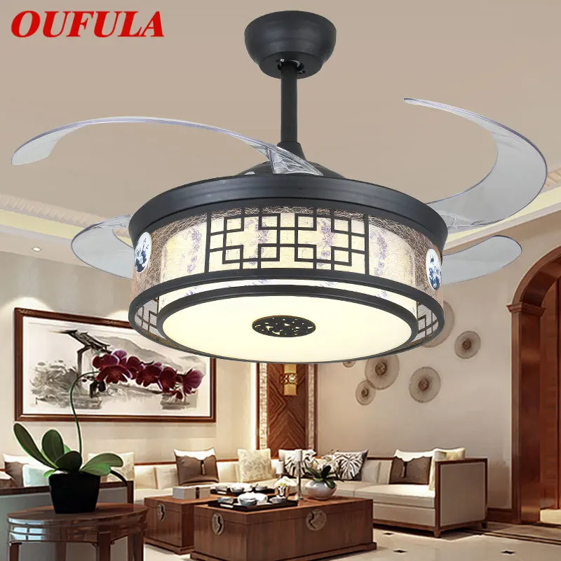 Современные потолочные светильники OUFULA с пультом дистанционного управления