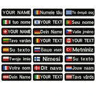 Нашивки с вышивкой и именем, 10 х2, 5 см, заплатка с текстом шт.