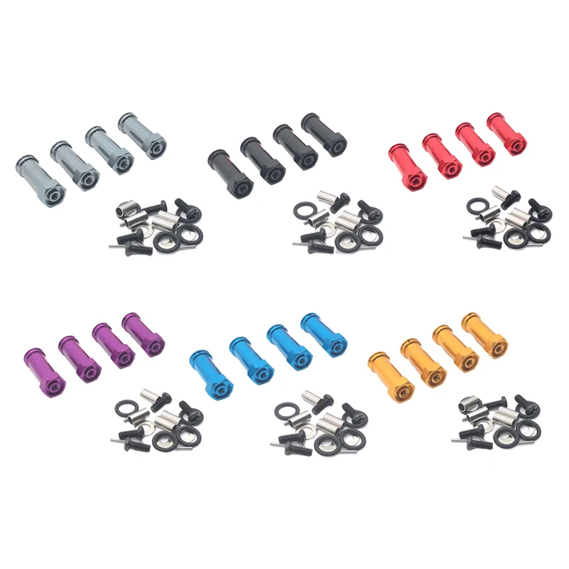 

4 Pack Wheel Hex Hub Adapter 12mm for WLtoys 12428 12423 1/12 RC Car Upgrade Parts